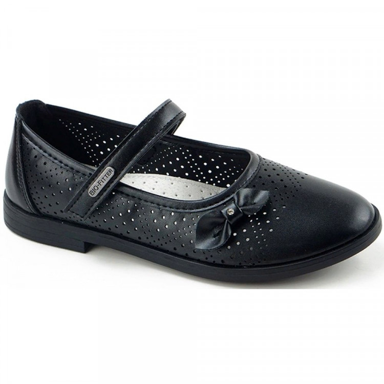 Туфли для девочки (B&G) черные верх-искусственная кожа подкладка-искусственная кожа размерный ряд 31-36 арт.m-bg-D886-16A