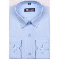 Сорочка подростковая приталенная короткий рукав размерный ряд 37/158-164 -41/176-182 цвет голубой Brostem арт.4706AXs**