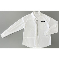 Блузка для девочки  (Kevin Young) длинный рукав цвет белый арт.R105022 размерный ряд 34/134-44/164