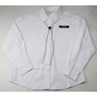 Блузка для девочки  (Kevin Young) длинный рукав цвет белый арт.R105022 размерный ряд 34/134-44/164