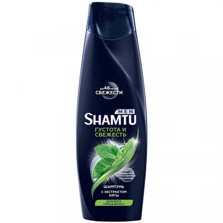 Шампунь для волос Shamtu 360 мл MEN Густота и свежесть с экстрактом мяты (Ст.10)