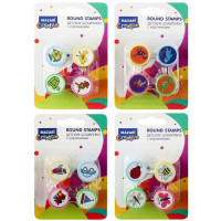 Штампик (Mazari) набор 04 штуки 2,2х3 см ассорти арт.M-9945