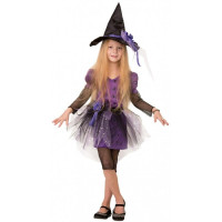 Костюм Д (ХЕЛЛОУИН) Ведьмочка1 (кофта,юбка,бриджи,шляпа) р.30/116-38/146 ткань арт.8075