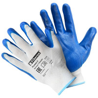 Перчатки "Антискользящие", полиэстер, нитриловое покрытие, 9(L), Fiberon в и/у арт.PSV028P