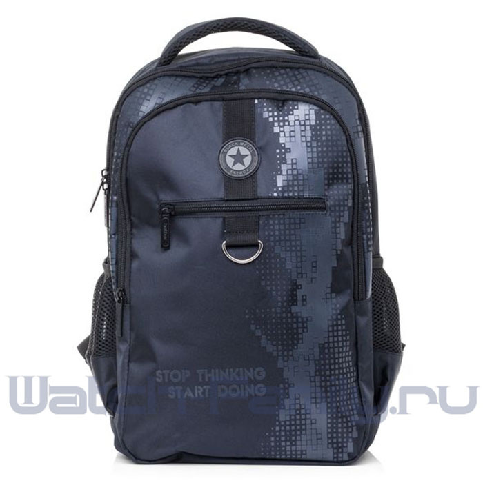 Рюкзак для мальчиков (Hatber) Basic Style Black metal 30х41х15 см арт.NRk_43127