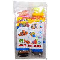 Масса для лепки 24 цвета (deVENTE) 3 стека арт.8042430