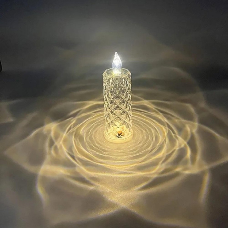 Свеча LED на батарейках 18,3*6см "Сияние" арт.90688