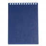 Блокнот А6 пластиковая обложка на гребне 80 листов (Hatber) CANVAS Синий арт.80Б6В1гр_05309