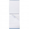 Блокнот А6 пластиковая обложка на гребне 80 листов (Hatber) CANVAS Синий арт.80Б6В1гр_05309