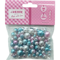 Бусины 100 штук (deVENTE) Green Forest градиент мятно-розовый ассорти арт.8001208