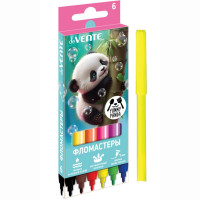 Фломастеры (deVENTE) Yummy Panda 6 цветов вентилируемый колпачок картонная коробка арт.5080531