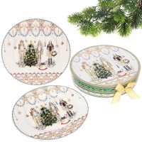 Тарелка керамическая "Щелкунчик" 19см 02шт/наб. в подарочной коробке арт.893-268