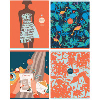 Тетрадь А5 клетка 48 листов скоба второй блок (BG)  Люблю себя ассорти арт. Т5ск48 11038