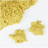 Магический песок желтый 500г 2 формочки (Мульти-Пульти) обладает кинетическим эффектом арт.ПС_15802