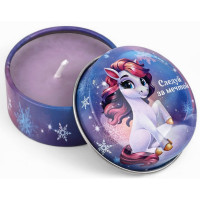 Свеча в гильзе "Шкатулка. Следуй за мечтой" 4,8см аромат лаванда арт.10866703