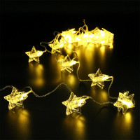 Гирлянда эл.д/дома фигурная 04м 20LED "Прищепка-Звезда" (св.провод) цв.т.белый арт.183-658