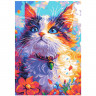 Картина по номерам 20x28,5см (LORI) Кот-мечтатель арт.Кпн-411