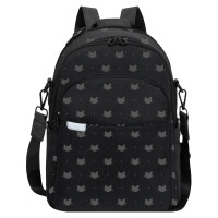 Рюкзак для девочек (Grizzly) арт.RD-546-3/1 черный - черный 29х37,5х15 см