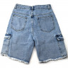 Шорты для девочки артикул Deloras 22563 размер 34/134-44/164 цвет джинс голубой