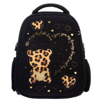 Ранец для девочек школьный (Hatber) ERGONOMIC Classic Стильный мишка 37х29х17 см арт. NRk_02012