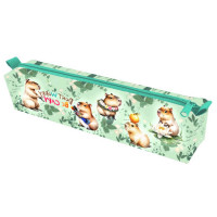 Пенал-косметичка 1 отделение (Оникс) ПМО 11-20 Милые капибары 210х45х45мм мягкий арт.87991