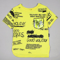 Футболка для мальчика (Tuffy) артикул 70028 размерный ряд 24/92-28/110 цвет желтый