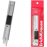 Нож канцелярский 18мм ErichKrause Ferro Light auto-lock арт.62754 (Ст.24/360)