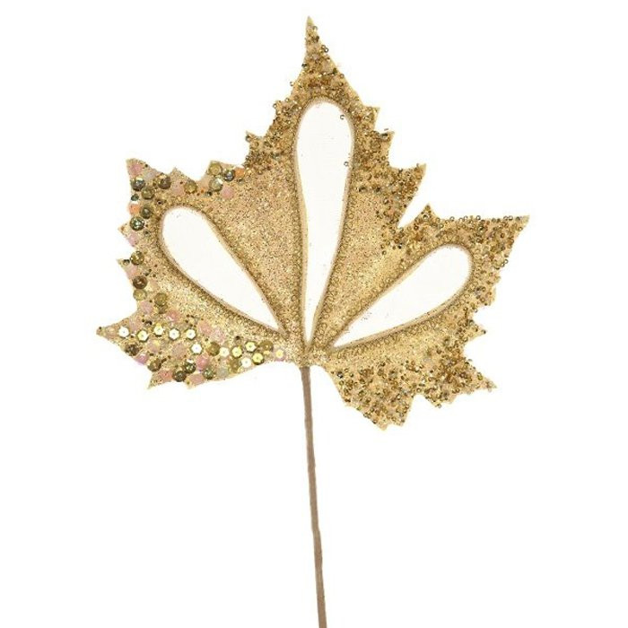 Украшение декоративное "Лист" 14см арт.278515