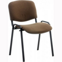 Стул офисный Rio (ИЗО) каркас черн, ткань коричневая арт.Л-19,Л-15,С-24/25