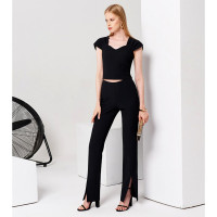 Брюки для девочки (PANDA) артикул 125760W размер 42/164-48/164 цвет черный