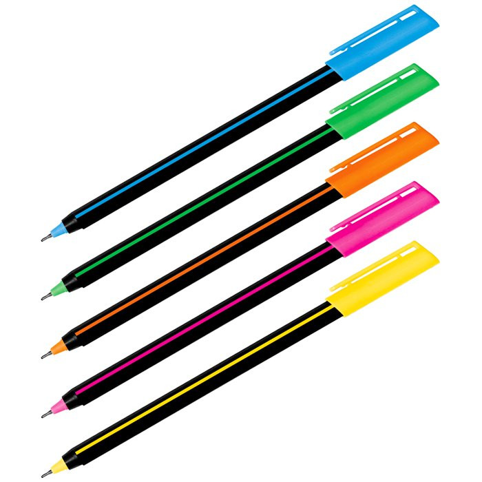 Ручка шариковая непрозрачный корпус Luxor Stick Soft Touch син/масл/игла 0,7мм трехгранный арт.19700/50BX (Ст.50