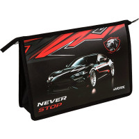 Папка школьная для тетрадей А4 на молнии (deVENTE) Never Stop тиснение фольгой арт.8056410