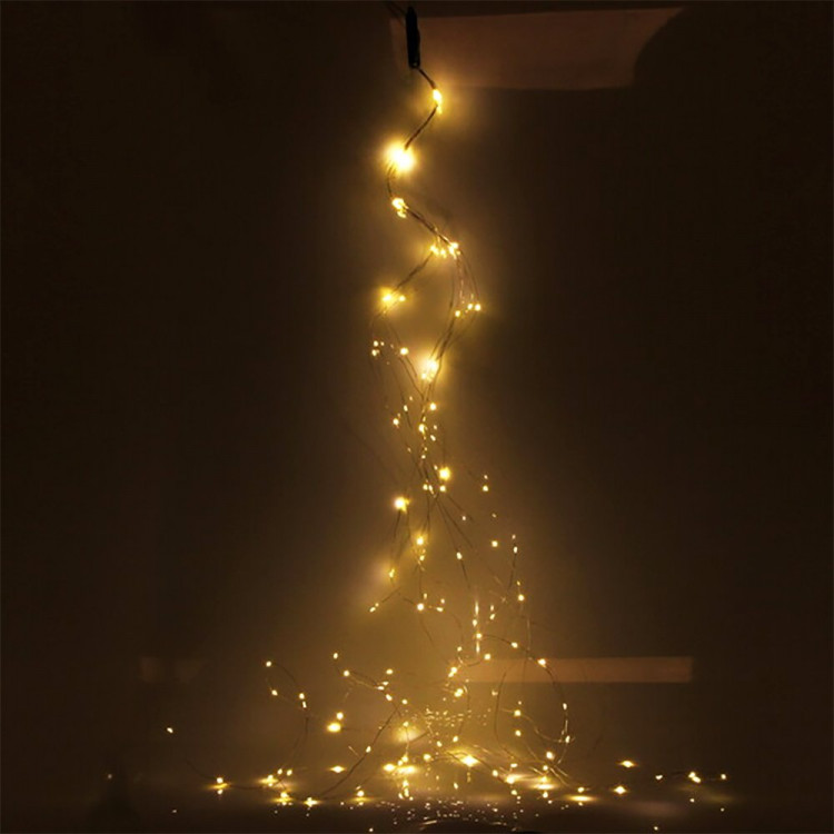 Гирлянда эл.д/дома нить 02м 160LED "Волшебный хвост" цв.т.белый (с.провод) IP-40 арт.183-475