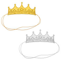 Корона "Царица" на резинке цв.Микс арт.5296089