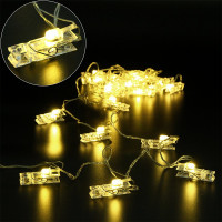 Гирлянда эл.д/дома фигурная 04м 20LED "Прищепка" (св.провод) цв.т.белый арт.183-0095