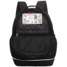 Рюкзак для девочек школьный (Grizzly) арт.RG-663-4/2 чёрный - голографический 28х38х18 см