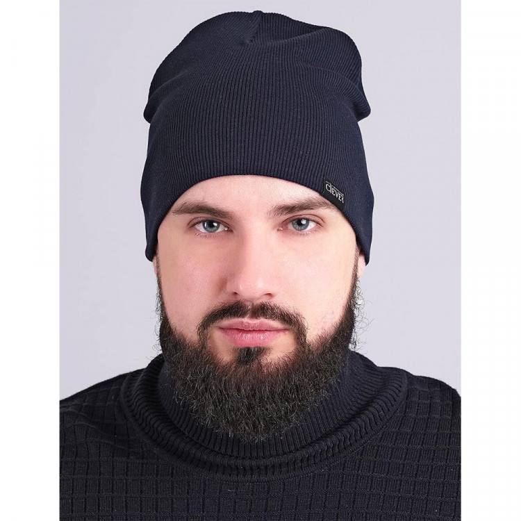 Шапка демисезонная для мальчика арт.601758ш (CLEVER) размер 54-56 цвет темно-синий