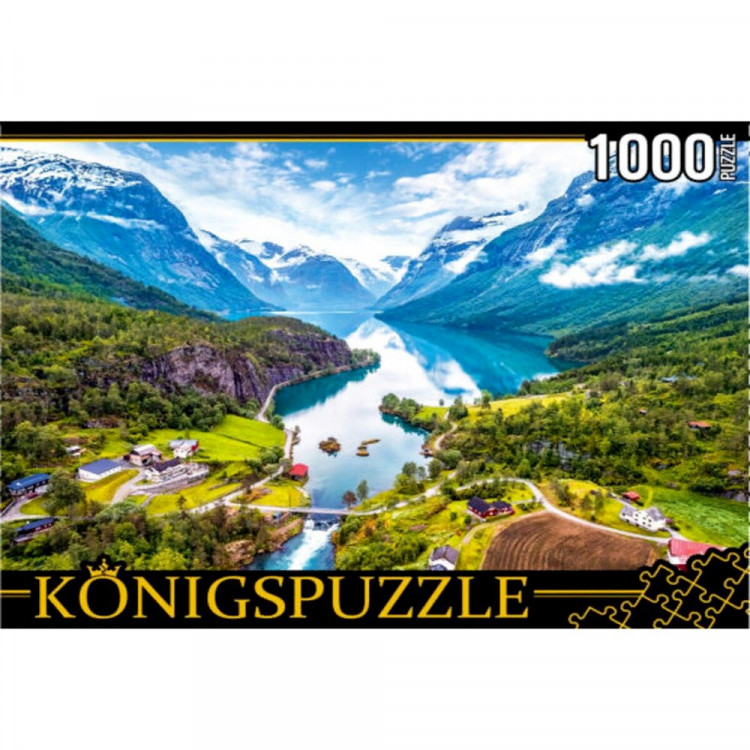 Пазл 1000 элементов Konigspuzzle Фьорды Норвегии (РК) арт.ШТК1000-6795