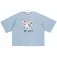 Футболка для девочки арт.Deloras 22546 размерный ряд 34/134- 44/164 цвет светло-голубой