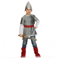 Костюм М (РУССКАЯ СКАЗКА) Богатырь Алеша (шлем,кольчуга, пояс,сапоги,меч) р.116-134 арт.5119