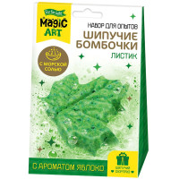 Химические опыты Бомбочка-шипучка Листик (ДК) арт.05583