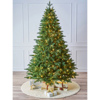 Елка 180см (хвоя литая+ПВХ, ветки на шарнирах, подставка металл.) "Ленинградская" с лампами арт.ЕЛСП 18