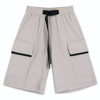 Шорты для мальчика артикул DELORAS 55468 размерный ряд 34/134-44/164 цвет серо-бежевый