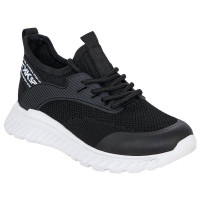 Кроссовки для мальчика (Kenka) черный верх-текстиль подкладка-текстиль артикул IML_3009_blackk