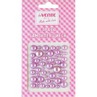 Наклейки-стразы акриловые (deVENTE) Жемчужный микс сиреневые арт.8004040