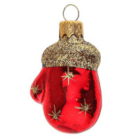 Украшение декоративное стекло 06см "Варежка" п/у арт.ФУ-172/1