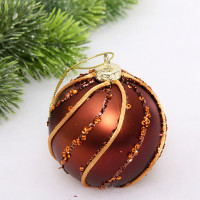 Шар пластик 08см "Сладкое торжество" цв.шоколад арт.201-3297