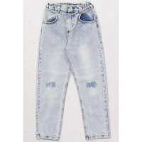 Джинсы для девочки артикул DMB 0060/0061 размерный ряд 34/134-44/164 цвет голубой