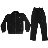 Костюм спортивный для мальчика (MULTIBRAND) арт.19525-141 размерный ряд 40/152-48/176 цвет черный