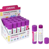 Клей-карандаш 15г deVENTE Indicator фиолетовый, PVA основа арт.4042049